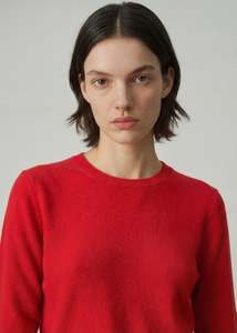 Aleger Poppy Cashmere Classic Crew