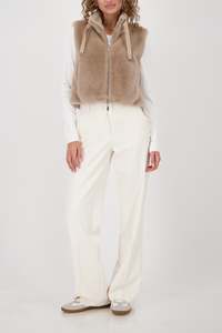 Monari New: Monari Fur Vest Truffle