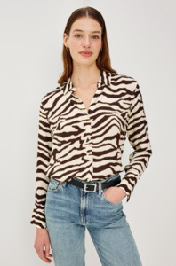Rails Espresso Zebra Shirt