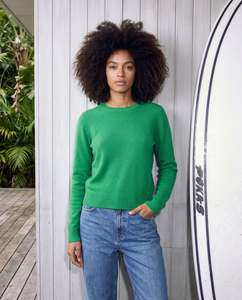 Crush Basil Cashmere Swell Jumper