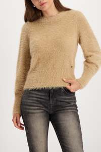 Monari Cognac Plush Sweater