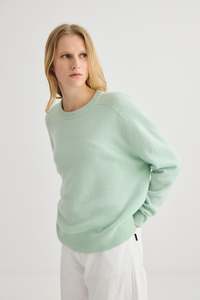 Laing Mint Cashmere Oversized Crew
