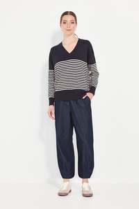 Verge: Verge Brag Ink Stripe Sweater