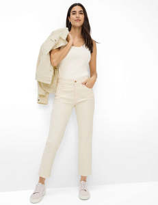 Pants: Brax Soft Ecru May S Pant
