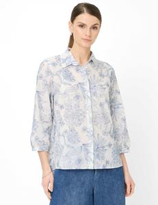 Brax Vintage Blue Floral Vicki Shirt