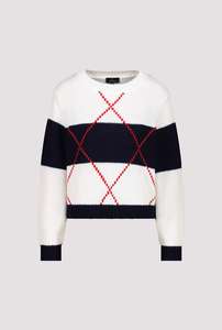 Knitwear: Monari Diamond Sweater
