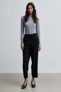 Pants: Second Female Garbo Trousers - Black