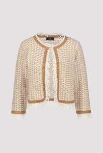 Monari Champange/Beige Knitted Jacket