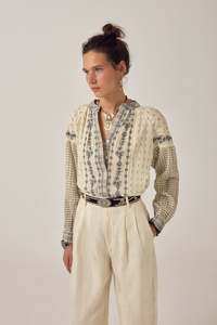 Maison Hotel Noemi Cream Blouse