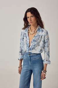 Tops: Maison Hotel Rani Blue Shirt