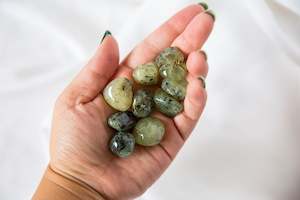 Tumblestones: Prehnite Tumblestones