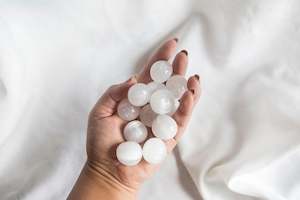 Third Eye Chakra: Satin Spar (Selenite) Tumbles