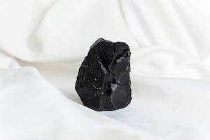 Root Chakra: Black Obsidian Cut Base #2