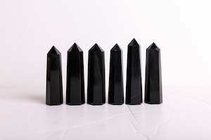 Root Chakra: Black Obsidian Polished Points