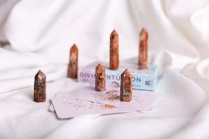 Sacral Chakra: Sunstone + Apatite Polished Points