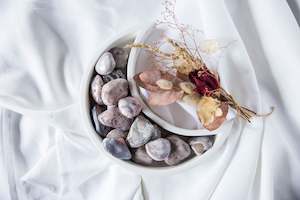 Sacral Chakra: Pink Botswana Agate XL Tumblestones