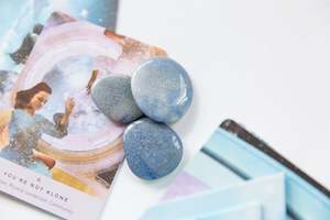 Throat Chakra: Blue Quartz Flatstones