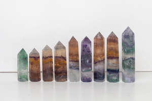 Rainbow Fluorite Polished Points