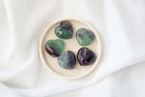 Third Eye Chakra: Fluorite Hearts Small