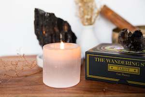 Satin Spar (Selenite) Tealight Holder