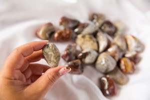 Tumbles: Crazy Lace Agate XL Tumblestones