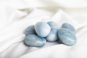 Blue Calcite Palmstones