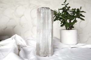 Statement Pieces: Satin Spar (Selenite) Standing Log
