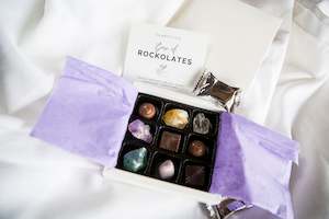 Goodies: Box Of Rockolates - Crystal + Chocolate Gift Box