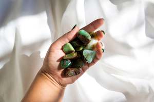 Abundance Prosperity: Chrysoprase Tumblestones