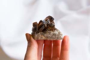 Rough Crystals: Smoky Quartz Cluster #1