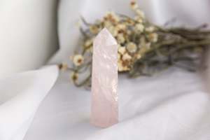 Polished Crystals: Rose Quartz Tower #4