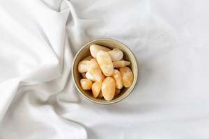 Frontpage: Orange Calcite Unpolished Tumblestones