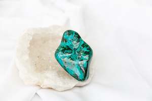 Chrysocolla + Malachite Polished Piece