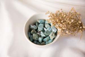 Heart Chakra: Larimar Tumblestones