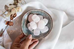 Heart Chakra: Mangano Calcite XL Tumbles