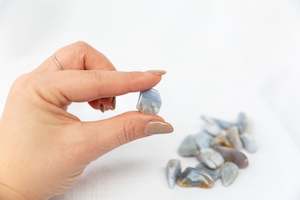 Throat Chakra: Blue Chalcedony Tumblestones