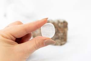 Crown Chakra: White Calcite Tumblestones