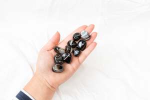 Whats New: Black Agate Tumblestones