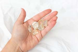 Yellow Hematoid Topaz Tumblestones