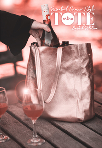 Products: Minx - Wine Tote Bag (Rose-Gold) - Clark Estate