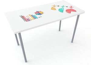 Products: High Buddy Whiteboard Rectangle 1200×600 Table