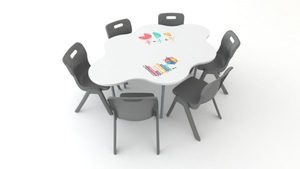 Products: Buddy Whiteboard Hex Table