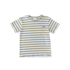 Shorts: Slowly Stripe Tee - Matcha