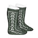 Green Long Lace Socks