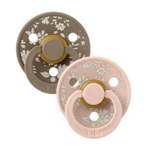 Dummies: BIBS x LIBERTY Capel/Blush 2 Pack Pacifier
