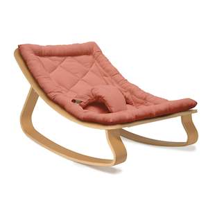 Furniture: Charlie Crane Levo Baby Rocker in Beech with Bois de Rose Cushion