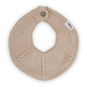 Care: Saga | Flora Teething Bib - Nude