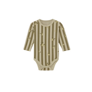 Garbo Friends: Garbo&Friends Stripe Prune Jersey Long Sleeve Body