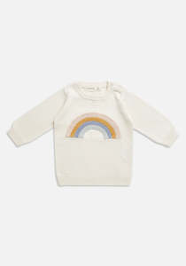 Baby Outerwear: Knitted Jumper Rainbow