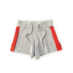 New Boy Clothing: Grown - Knitted Terry Shorts - Dune/Rosso